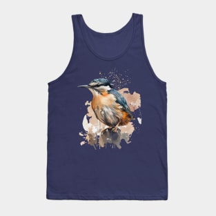 Nuthatch Bird On A Tree Branch Tank Top